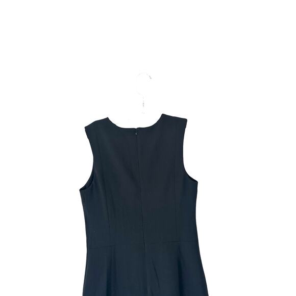 MM. Lafleur Black Basic Career Office Work Sleeveless Ponte Sheath Dress Size 8 - Picture 5 of 9